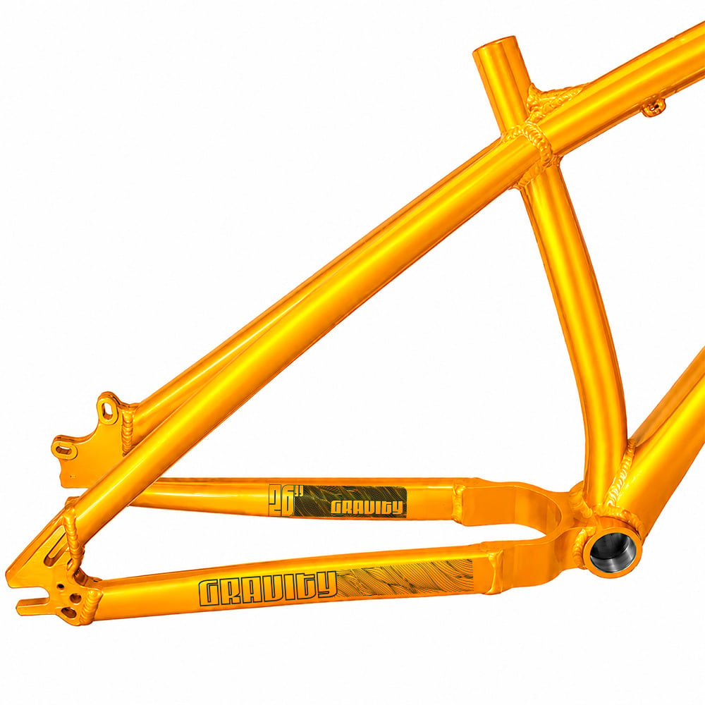 Quadro 26 al freeride gravity dourado + kit – foto 3