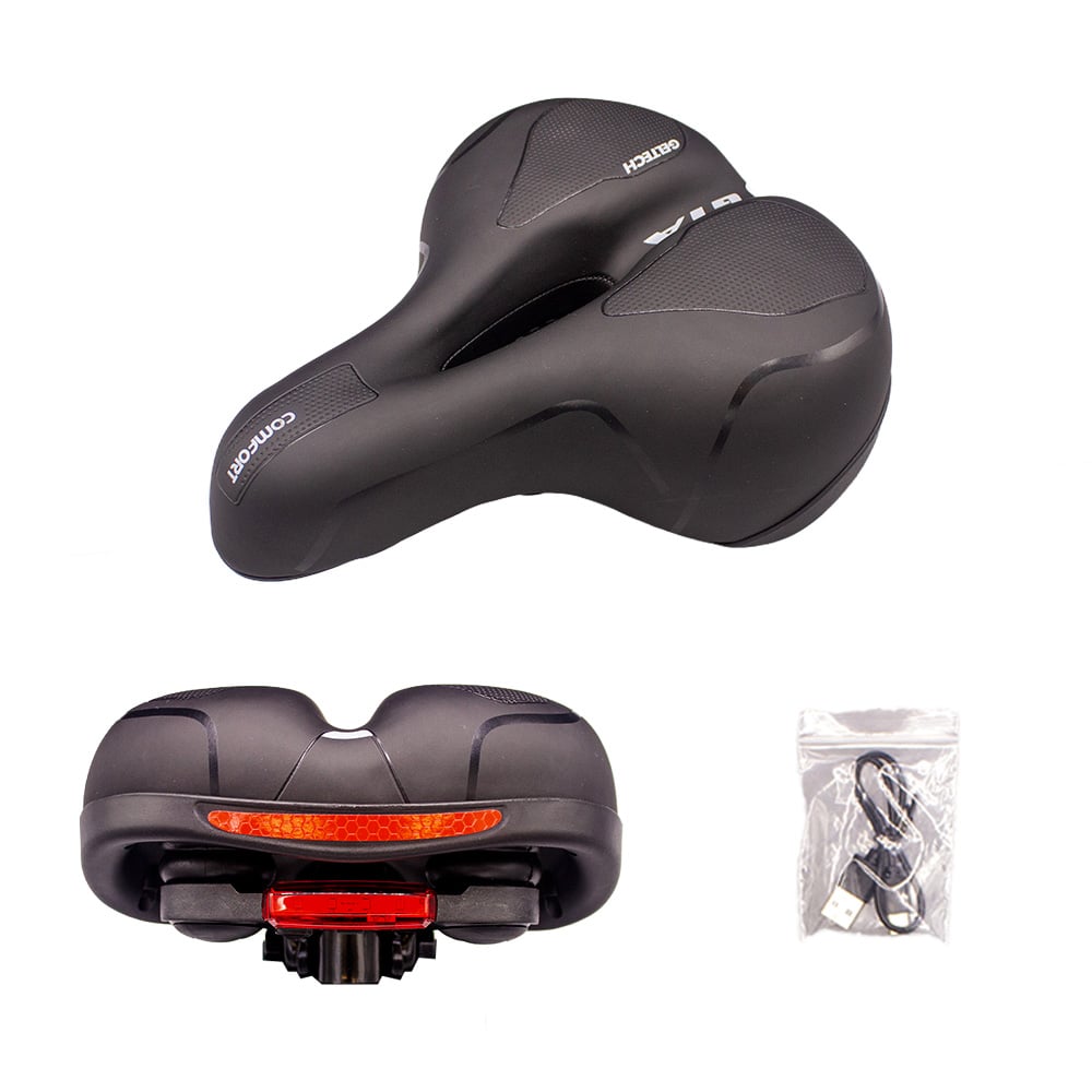 Selim comfort gel tech com elastômeros e sinalizador