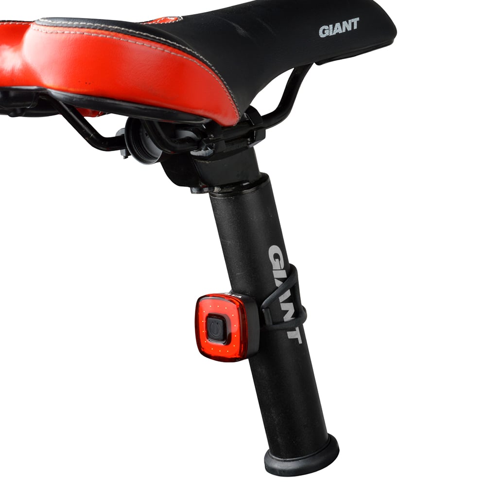 Sinalizador traseiro vermelho 30 lumens quadrado recarregavel usb – foto 3