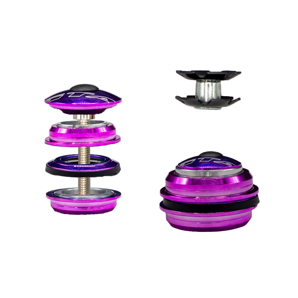 Jogo de direção mega over rolamentado aheadset camaleão