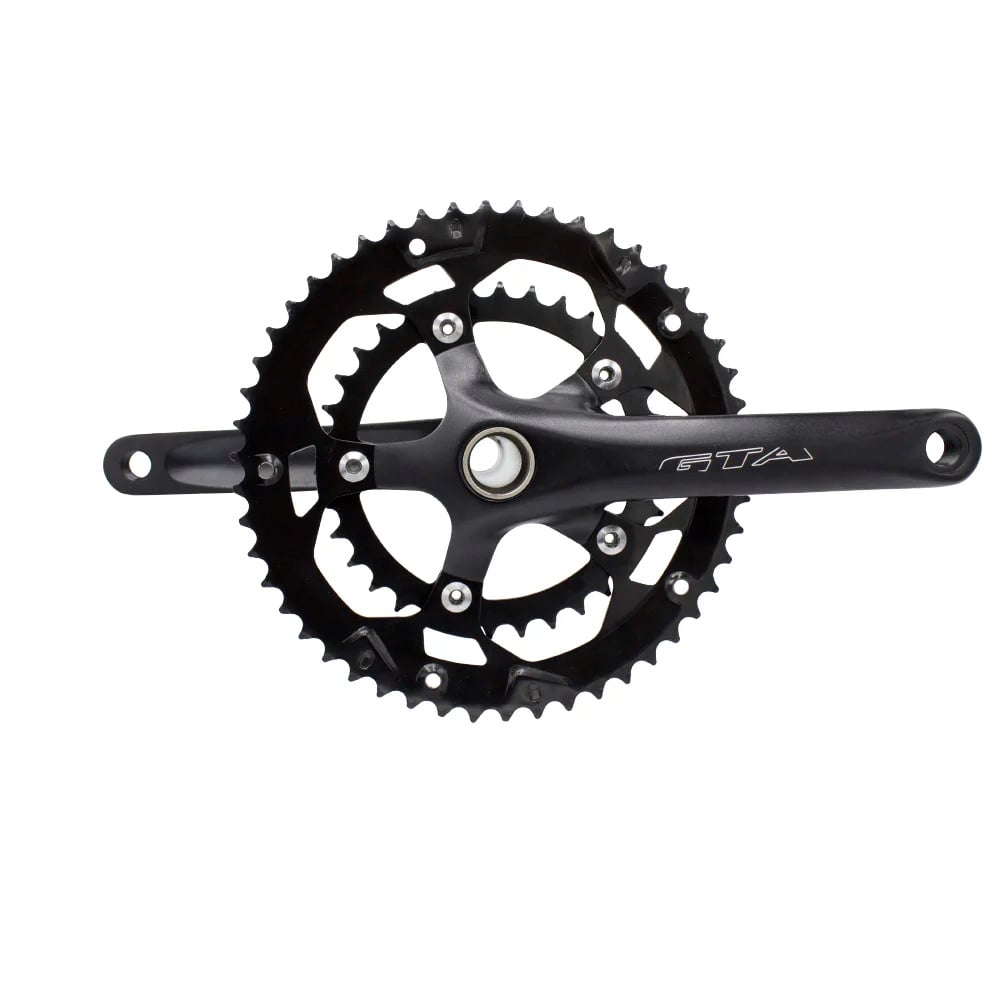 Pedivela duplo gravel ponta hollowtech com braço 175mm em alumínio e coroa 34/50 dentes – foto 2