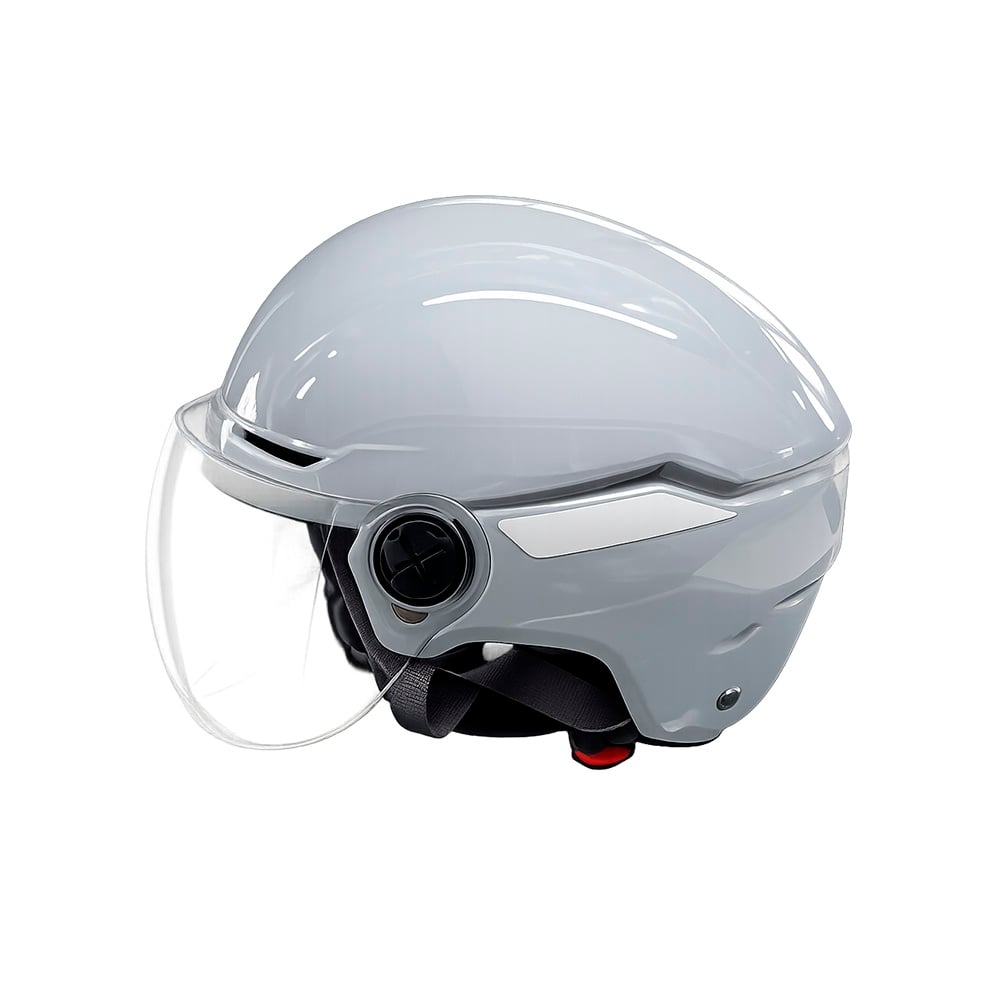 Capacete scooter inmold urban 55/62 com viseira cinza