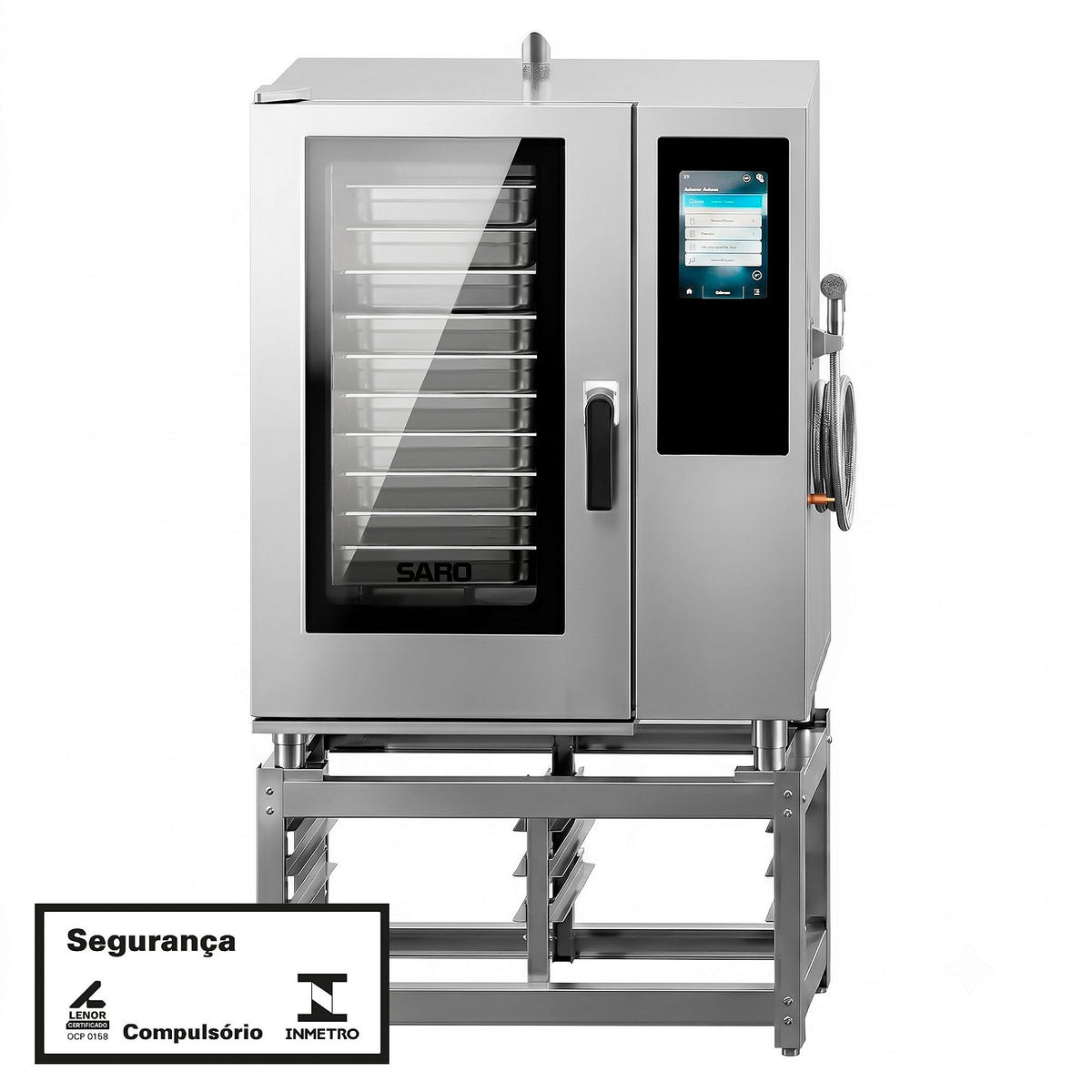 Forno Combinado Saro FTC11 11 GNs Inox Touch Screen Trifásico