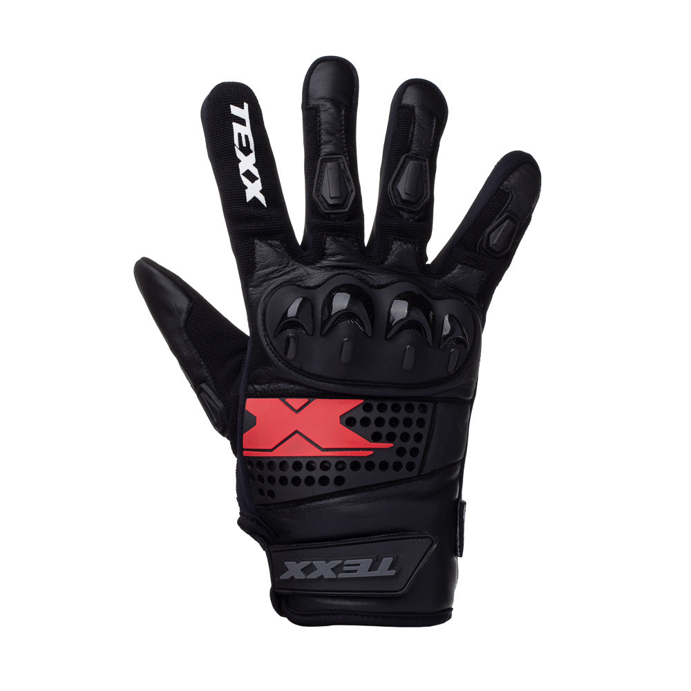 Luva Texx OLD Shoot Preto Vermelho – Par