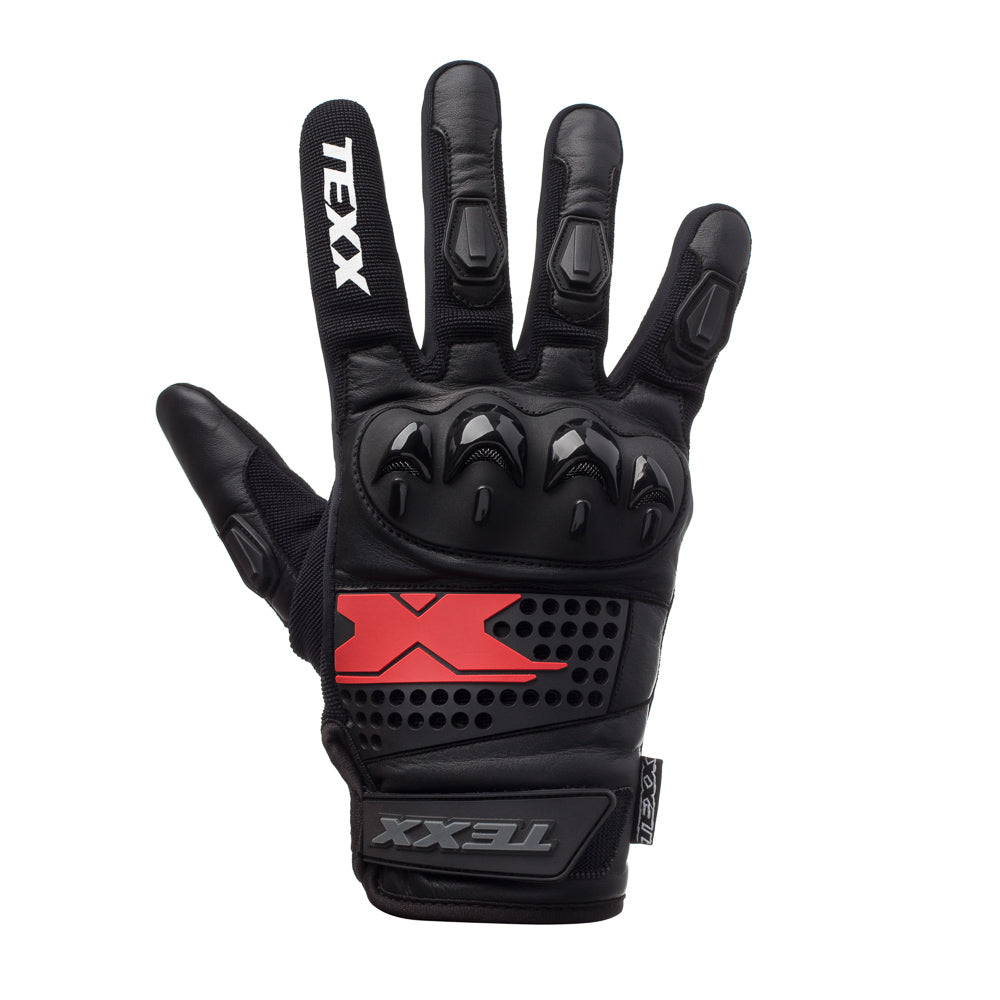 Luva Texx OLD Shoot Preto Vermelho – Par