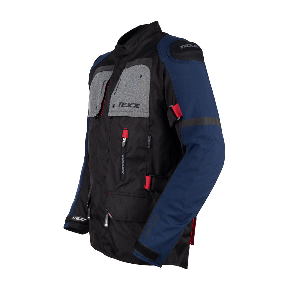 Jaqueta Texx Armor Masculina Preto Azul Vermelho Cinza – foto 3