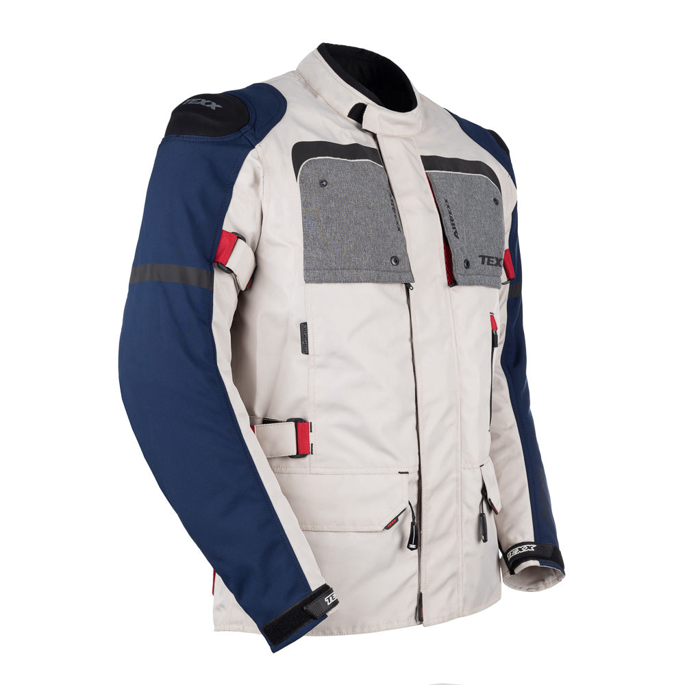 Jaqueta Texx Armor Masculina Branco Azul Vermelho Cinza – foto 1