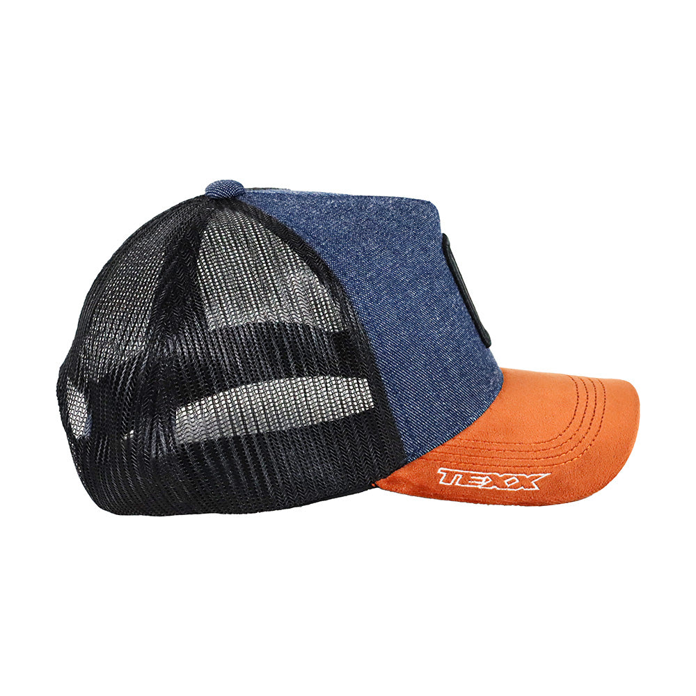 Boné Trucker Texx Jeans Azul e Preto – foto 4