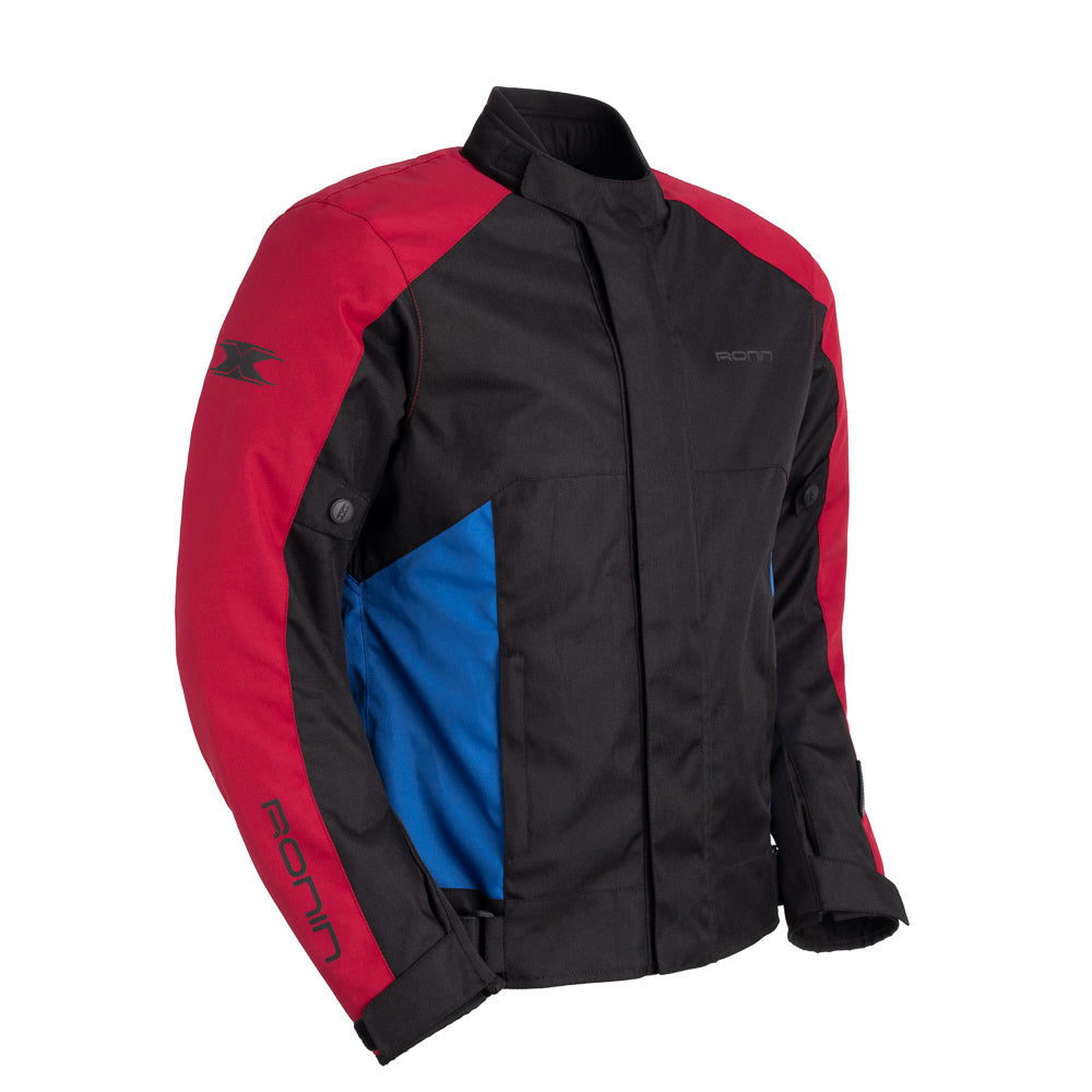Jaqueta Texx Ronin V2 Masculina Preto Vermelho Azul