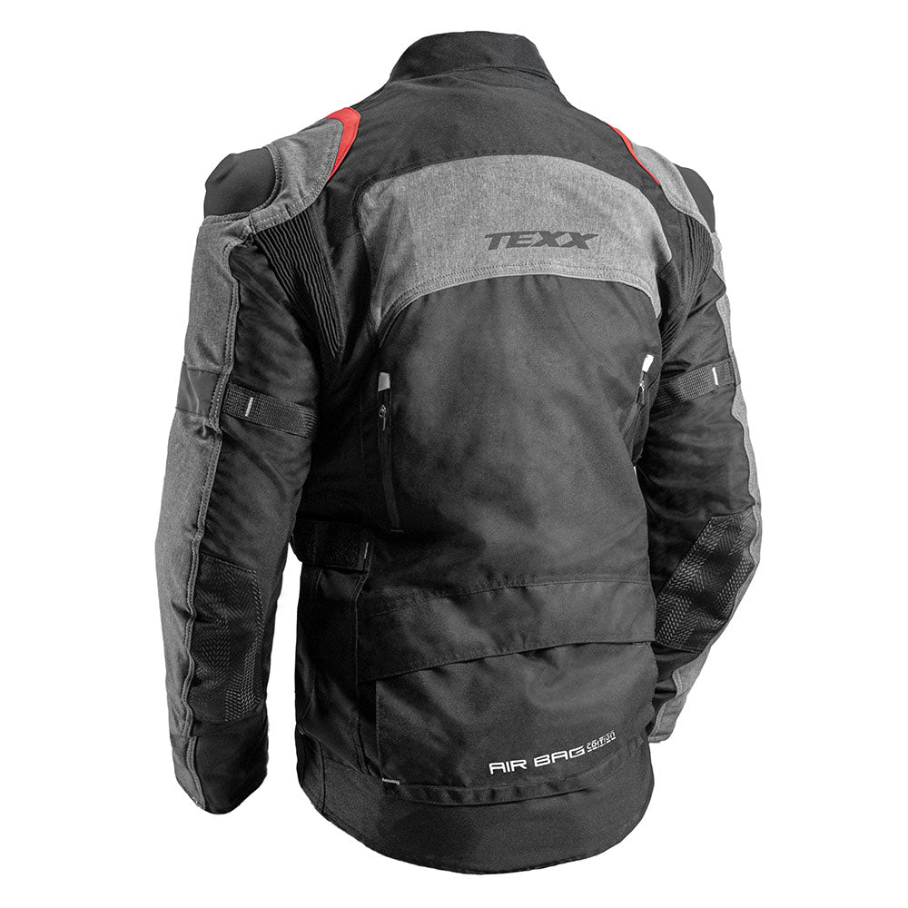 Jaqueta Texx Armor Airbag V2 Preto Cinza Vermelho Masculina – foto 7