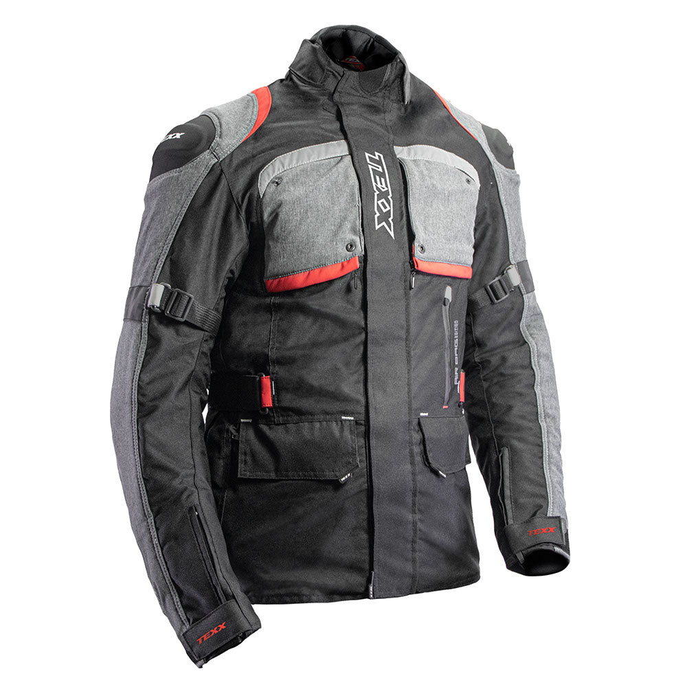 Jaqueta Texx Armor Airbag V2 Preto Cinza Vermelho Masculina – foto 9