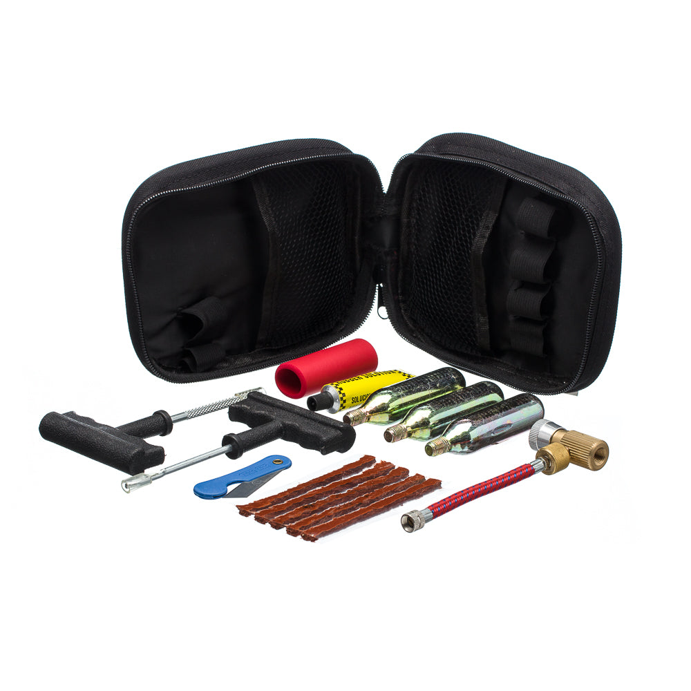 Kit Conserto Pneu Bering Completo (Inclui Ferramentas para Reparo e 3 Garrafas de CO2 16g) – foto 1