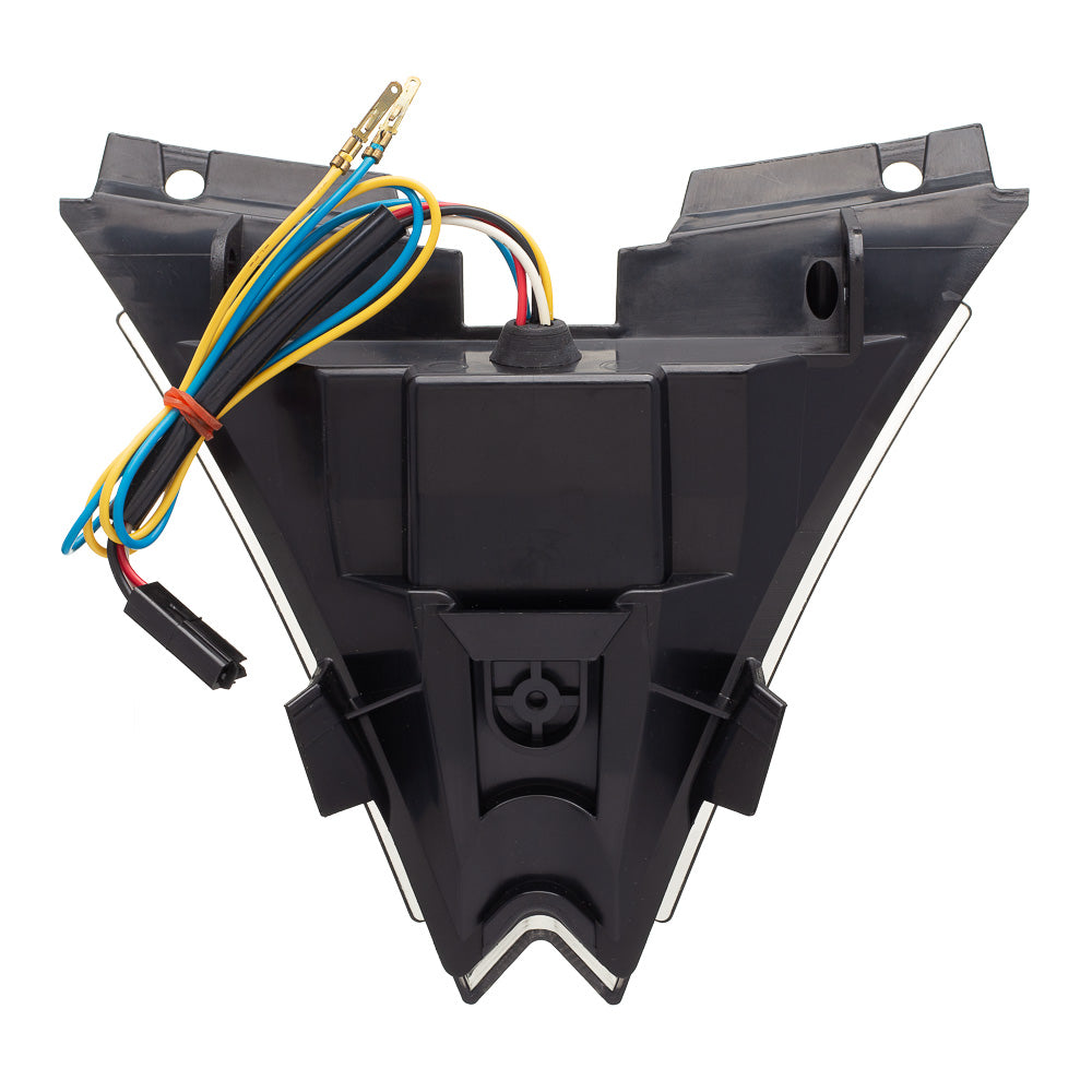 Lanterna Traseira Moto X em LED com Piscas Laterais Integrado (Cristal) Aprilia RSV4 09-14 – foto 2