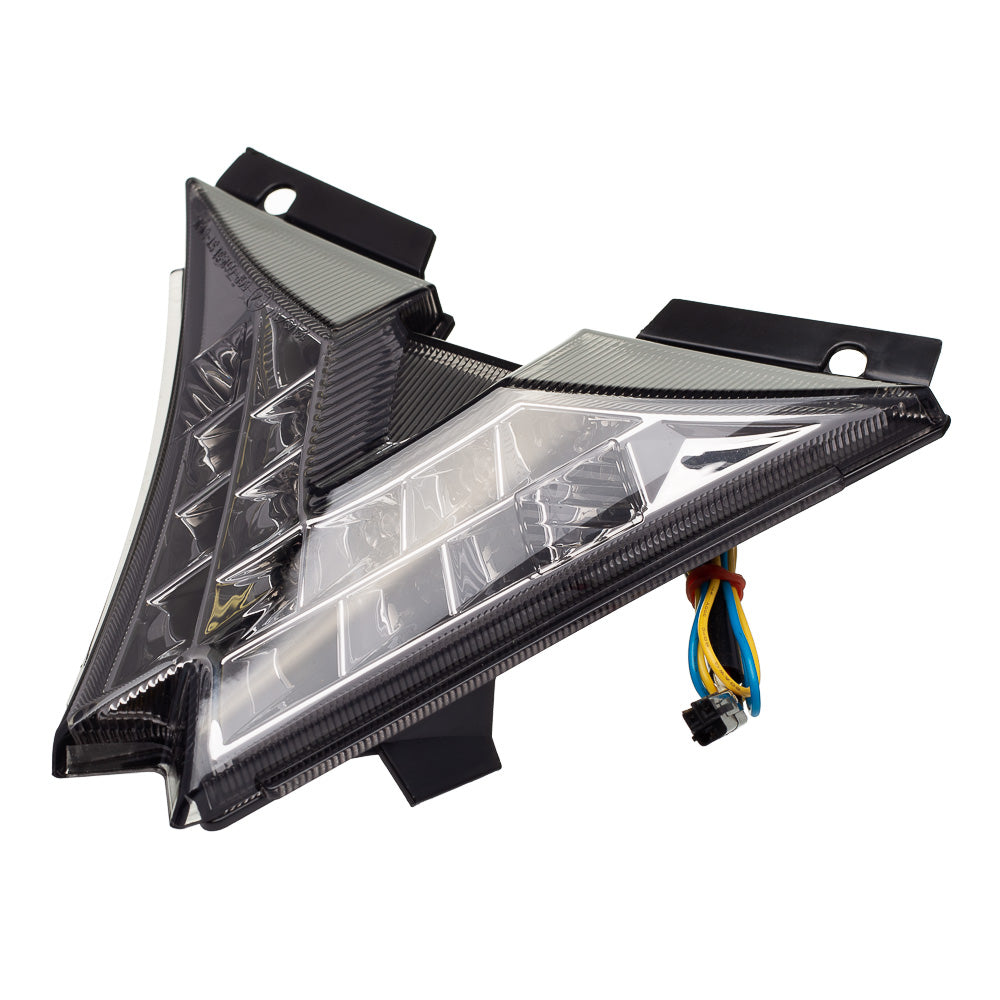 Lanterna Traseira Moto X em LED com Piscas Laterais Integrado (Cristal) Aprilia RSV4 09-14 – foto 3