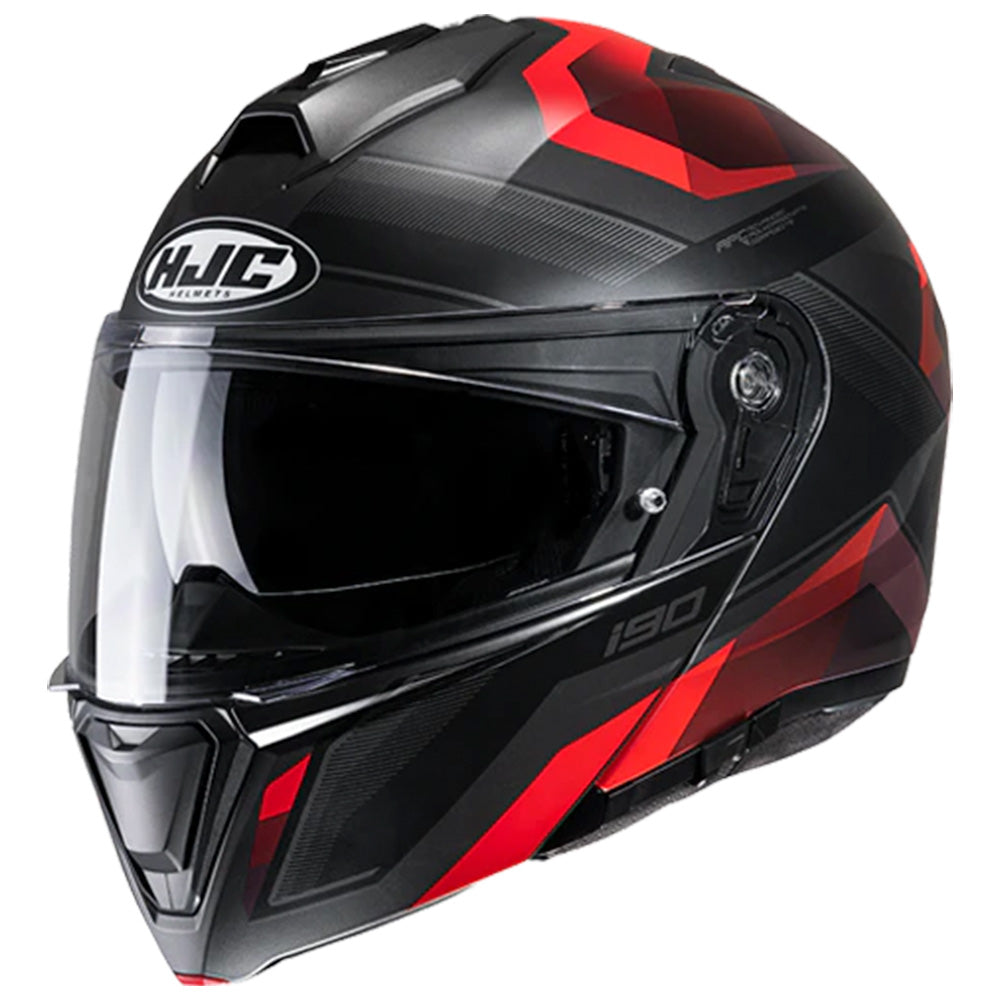 Capacete HJC I90 Syrex Preto e Vermelho – foto 1
