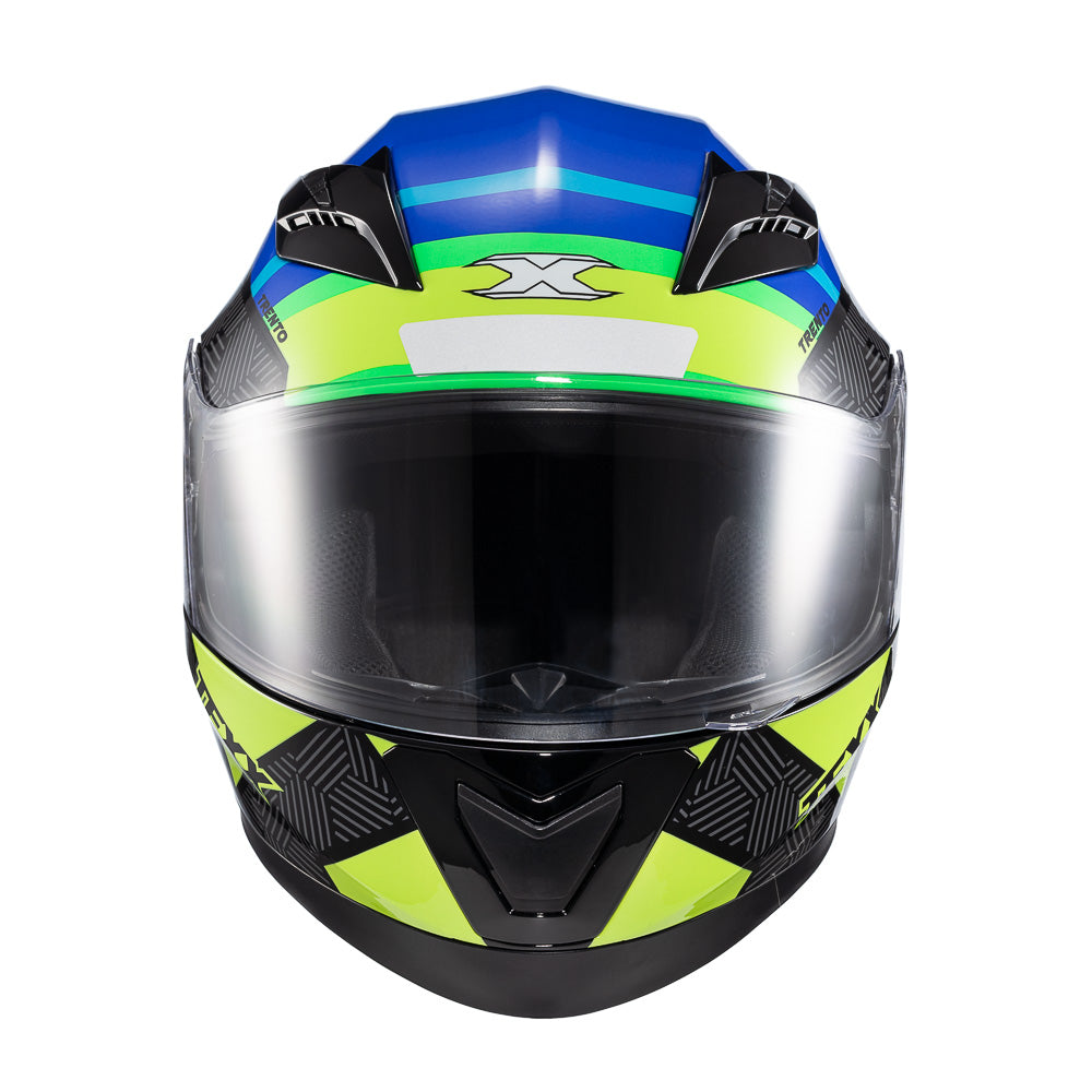 Capacete Texx Strike Trento Amare/Verde Brilho