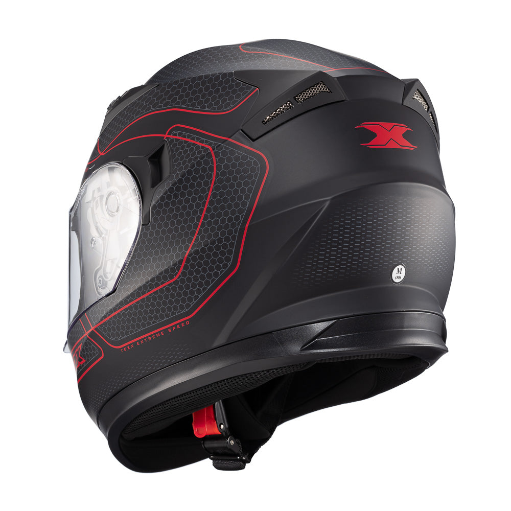 Capacete Texx Strike Panther Vermelho Fosco – foto 3