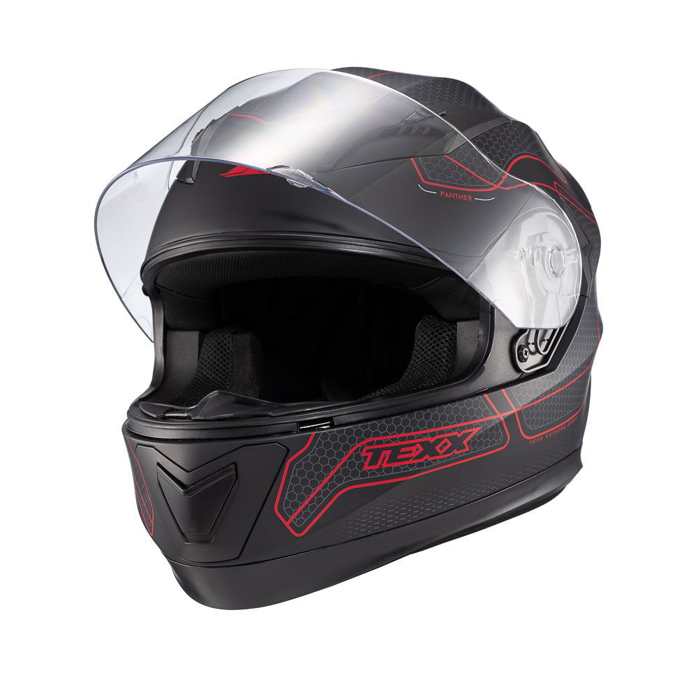 Capacete Texx Strike Panther Vermelho Fosco – foto 6