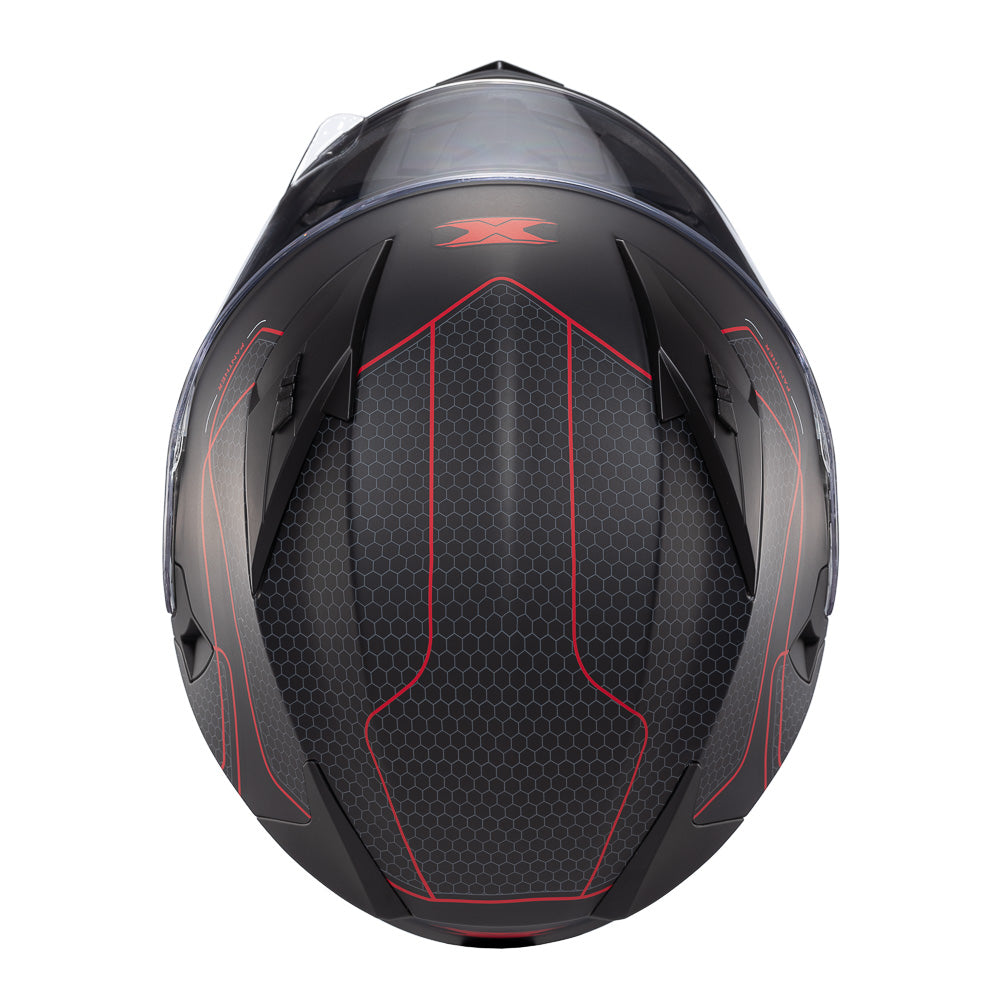 Capacete Texx Strike Panther Vermelho Fosco – foto 7