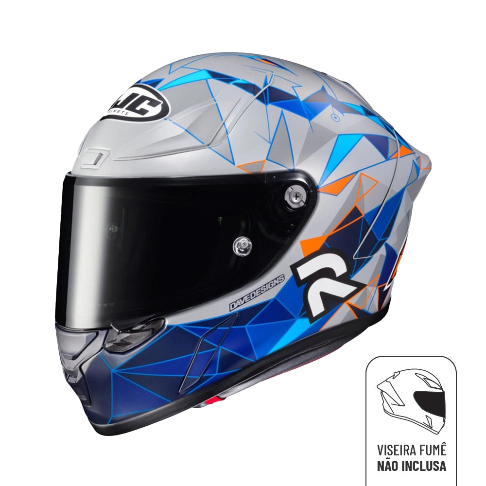 Capacete HJC Rpha 1 POL Espargaro Réplica Preto e Azul – foto 5