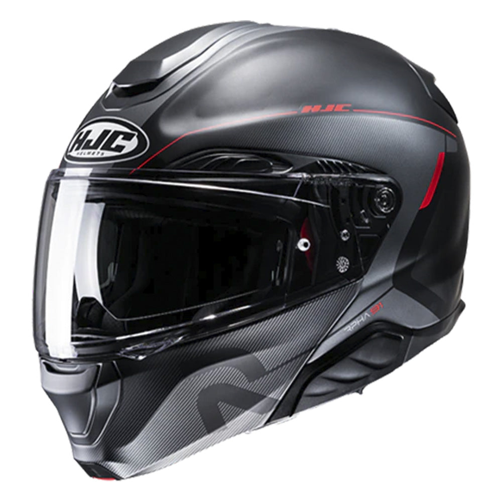 Capacete HJC Rpha 91 Combust Preto Chumbo e Vermelho – foto 1