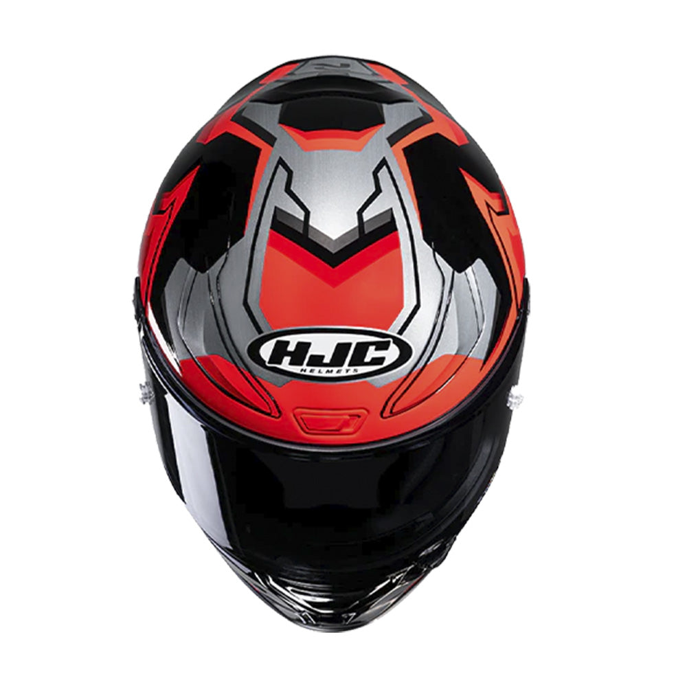 Capacete HJC Rpha 1 Nomaro Vermelho Preto e Cinza – foto 2