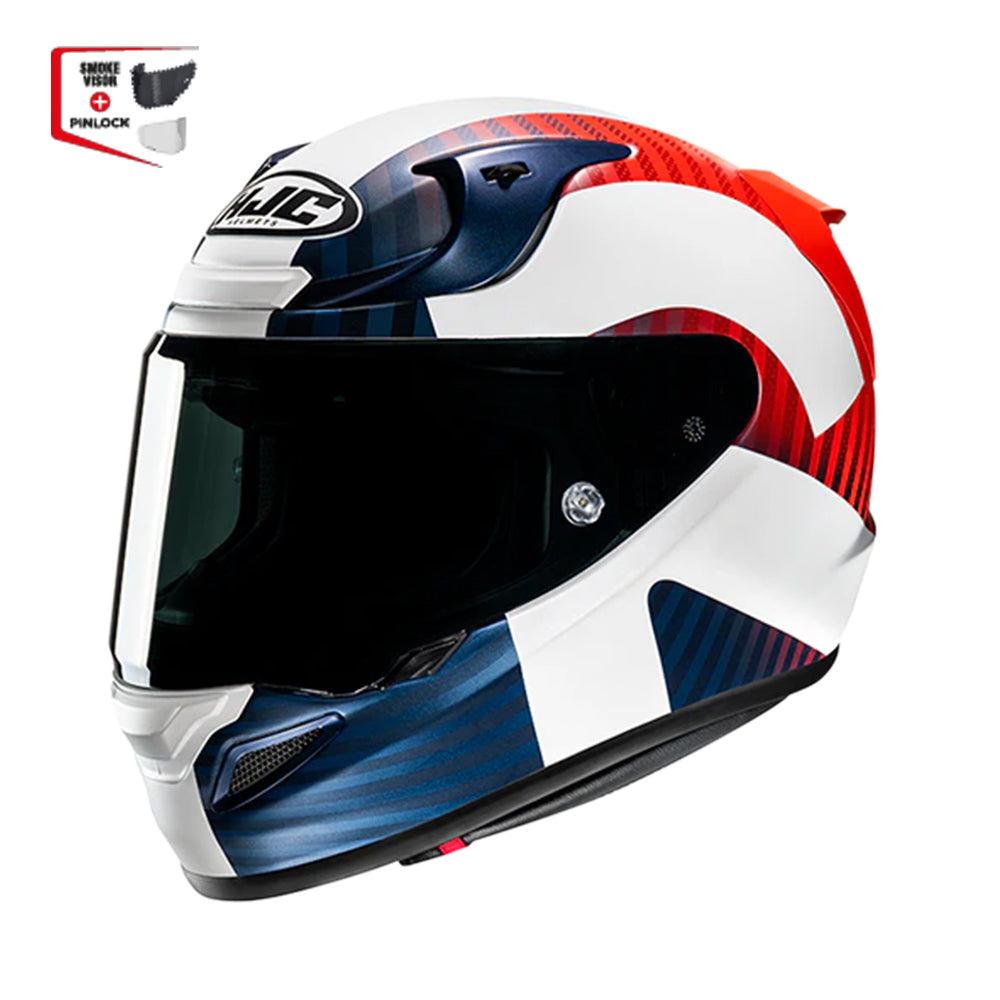 Capacete HJC Rpha 12 Ottin Azul Vermelho Branco