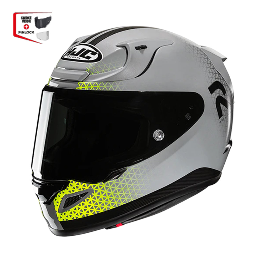 Capacete HJC Rpha 12 Enoth Cinza Verde – foto 3