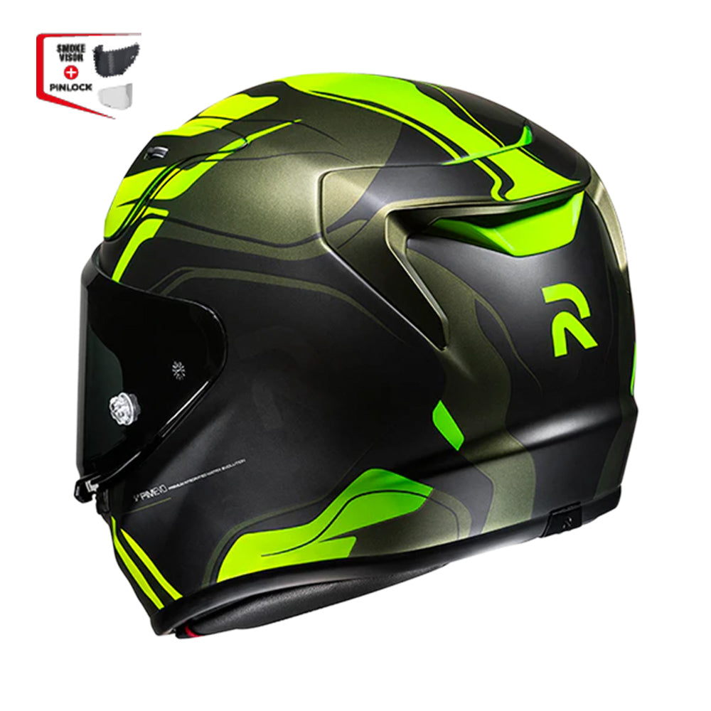 Capacete HJC Rpha 12 Lawin Preto Verde – foto 2