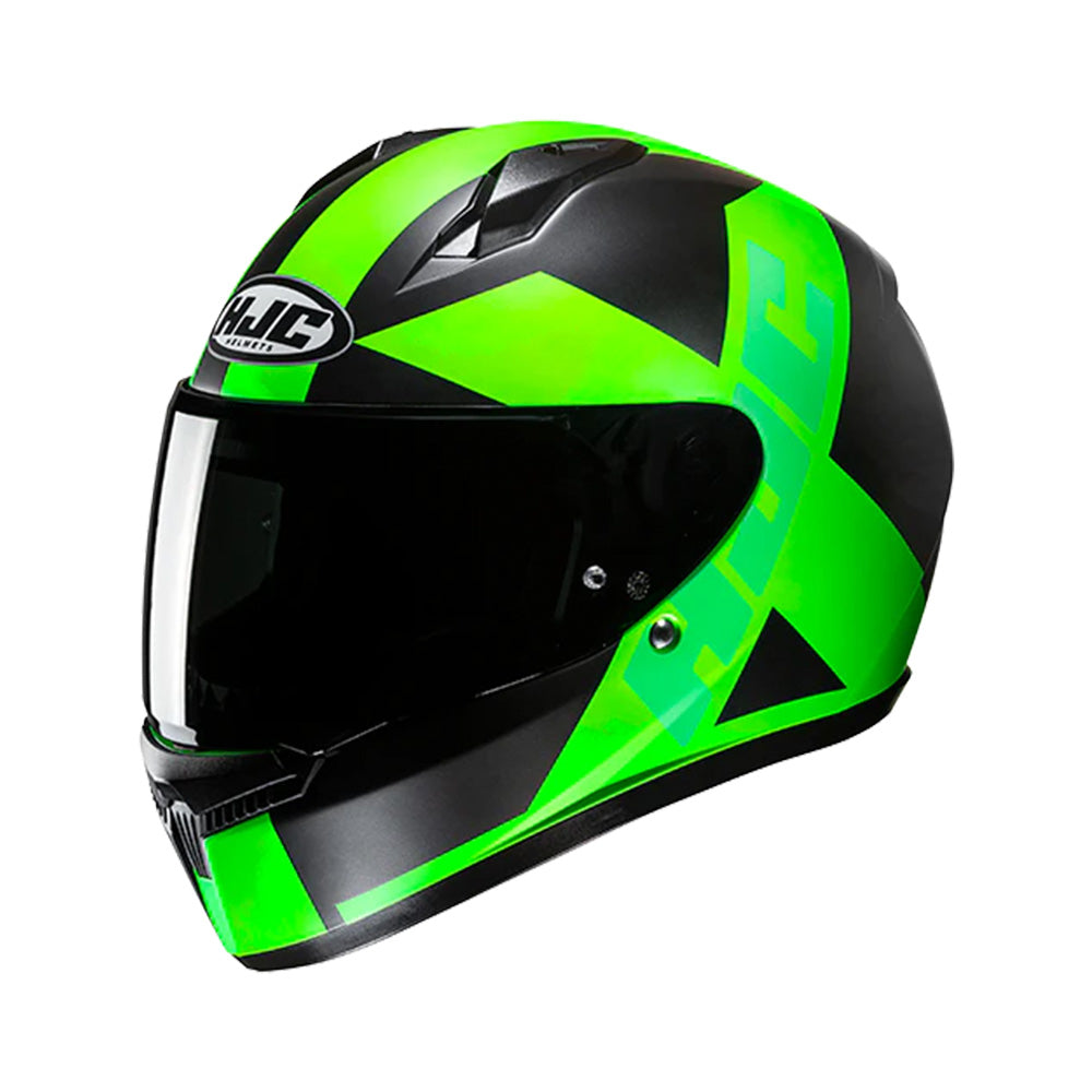 Capacete HJC C10 TEZ Preto Verde – foto 1
