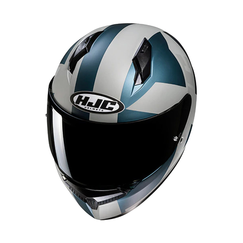 Capacete HJC C10 TEZ Azul Cinza – foto 2