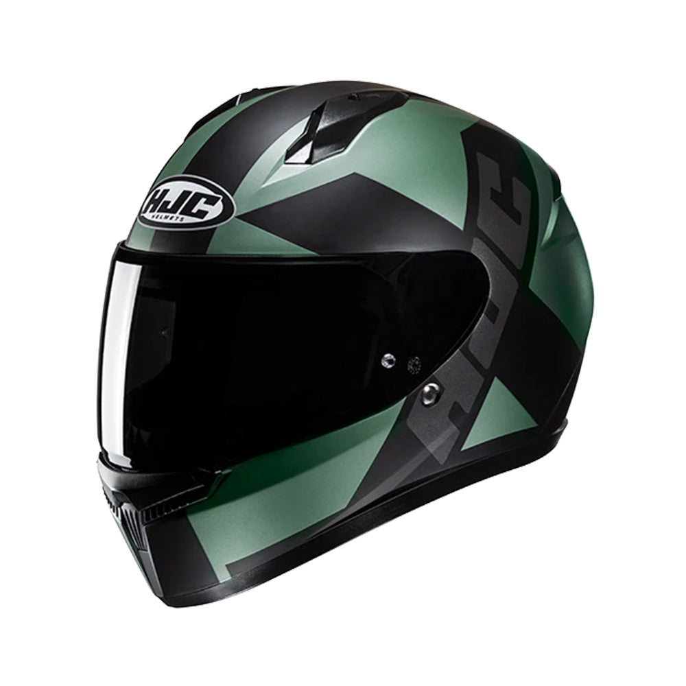 Capacete HJC C10 TEZ Verde Preto – foto 4