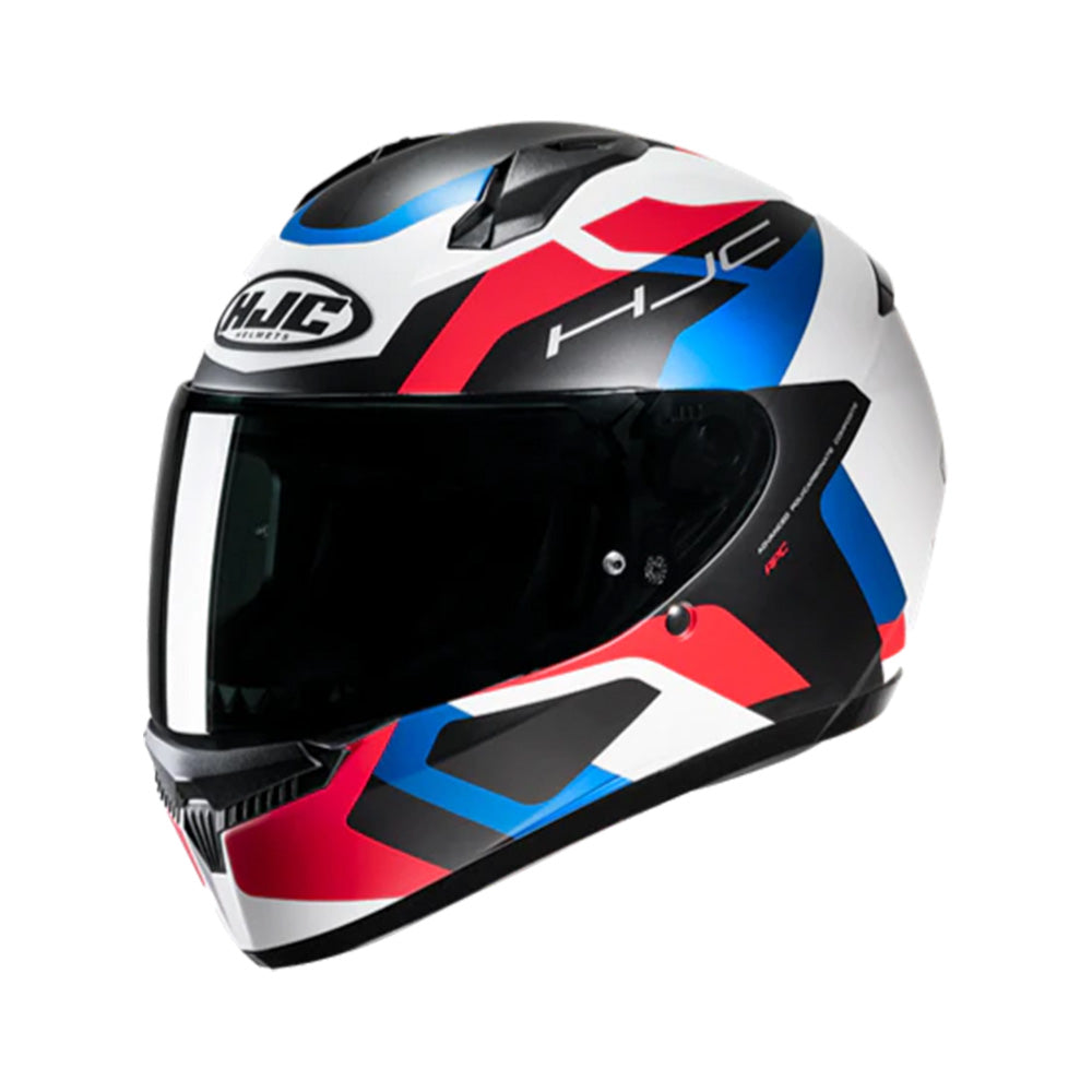 Capacete HJC C10 Tins Branco Vermelho Preto Azul – foto 1