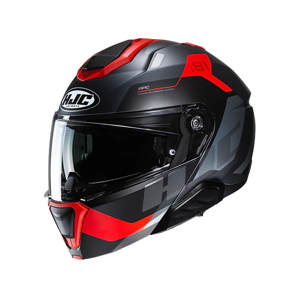 Capacete HJC I91 Carst Preto Vermelho – foto 6