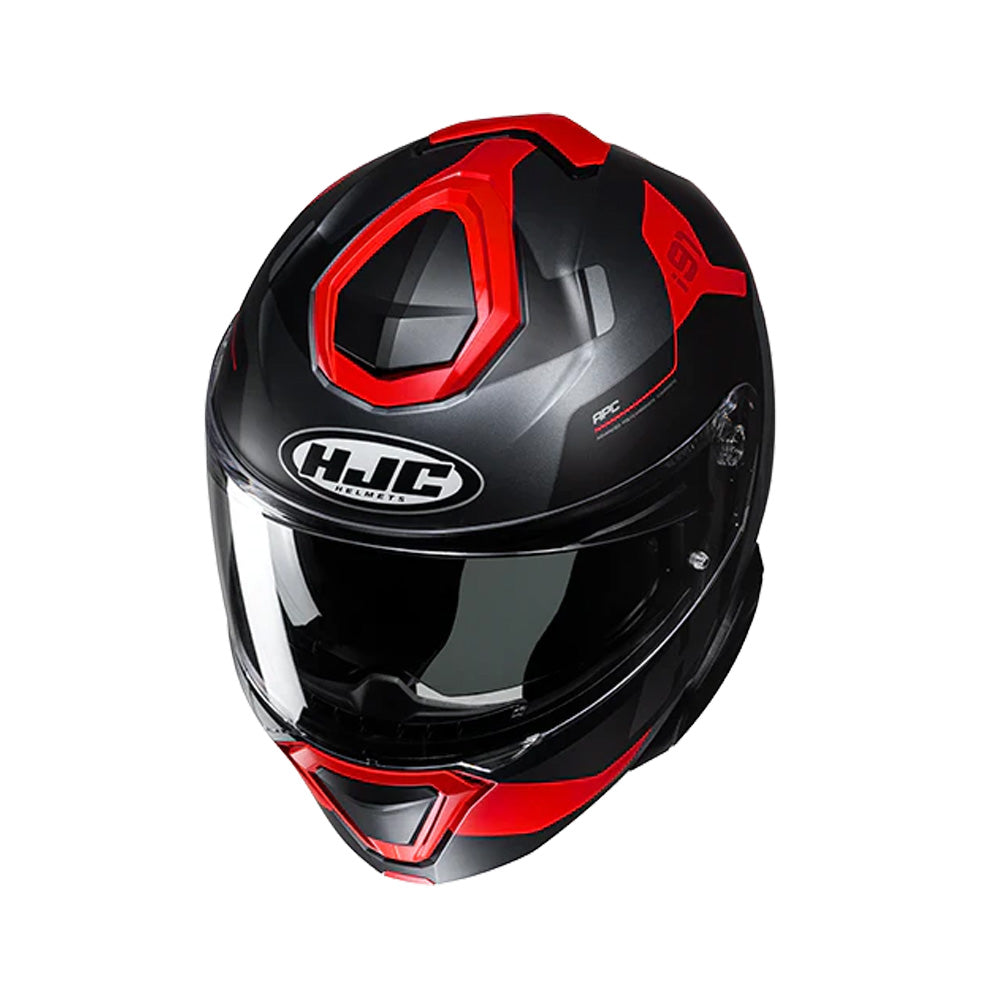 Capacete HJC I91 Carst Preto Vermelho – foto 10