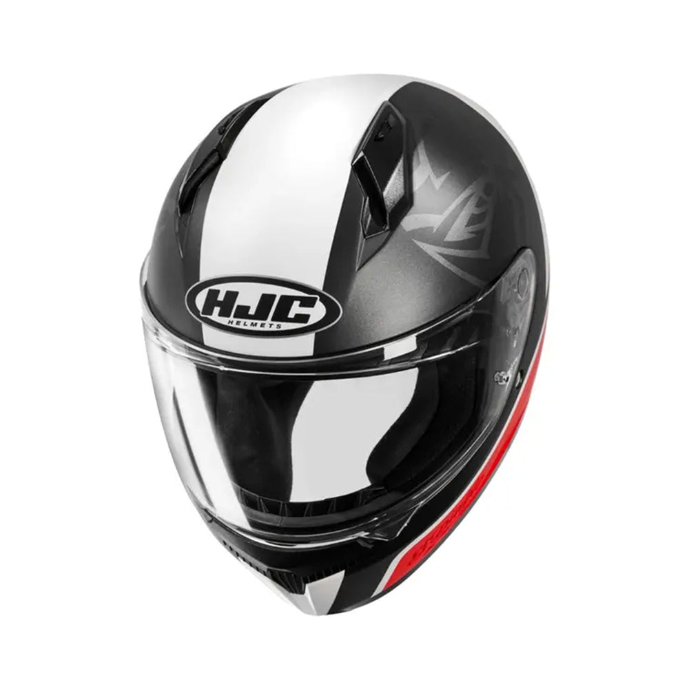 Capacete HJC C10 Fabio Quartararo Vermelho Preto Branco – foto 6