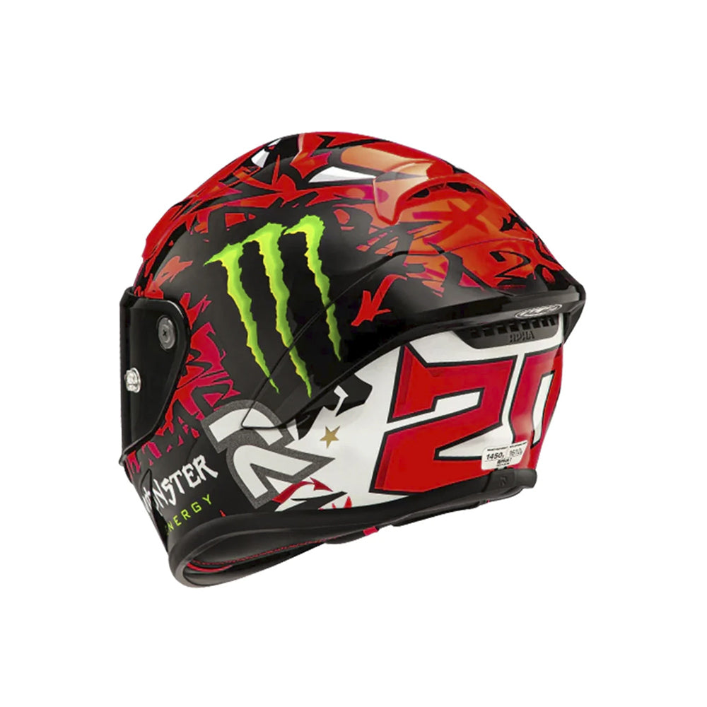 Capacete HJC Rpha 1 Quartararo Réplica Vermelho Preto Branco – foto 3