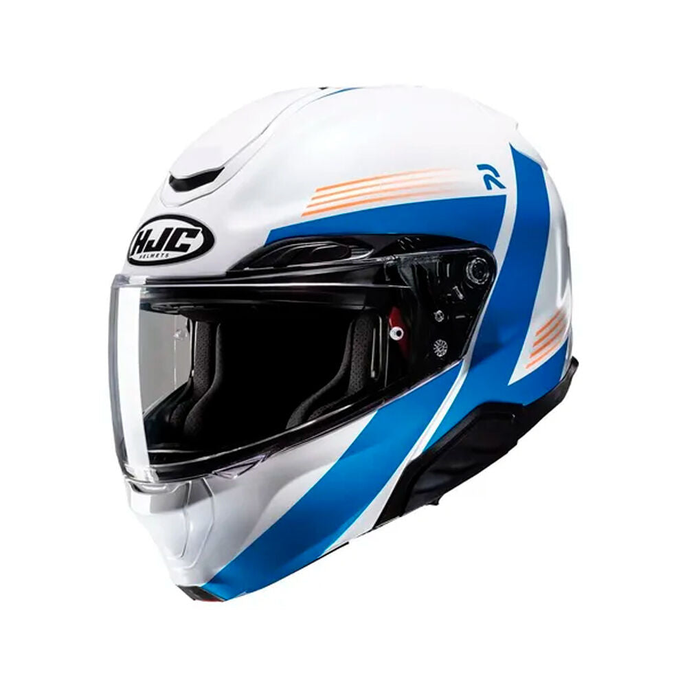 Capacete HJC Rpha 91 Abbes Branco Azul Laranja