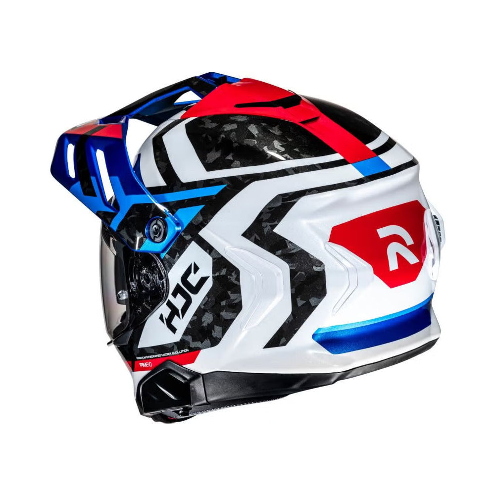 Capacete HJC Rpha 60 Dakar Preta Branca Azul Vermelha Brilho