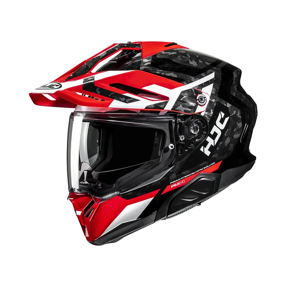 Capacete HJC Rpha 60 Dakar Preto Vermelho Branco Brilho