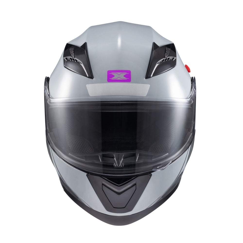 Capacete Texx Escamoteável Gladiator V3 Makan Cinza Rosa Brilho – foto 2