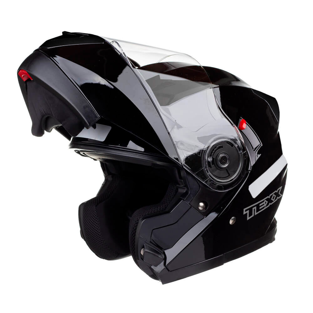 Capacete Texx Escamoteável Gladiator V3 Preto Brilho – foto 3