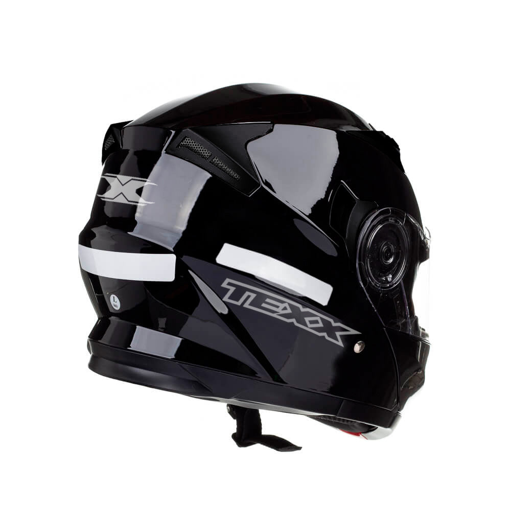 Capacete Texx Escamoteável Gladiator V3 Preto Brilho – foto 6