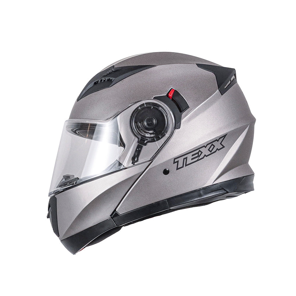Capacete Texx Escamoteável Gladiator V3 Chumbo Fosco – foto 4