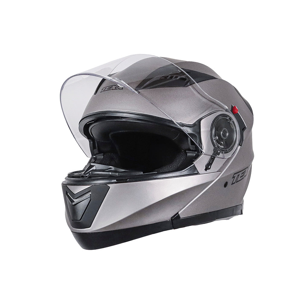 Capacete Texx Escamoteável Gladiator V3 Chumbo Fosco – foto 9
