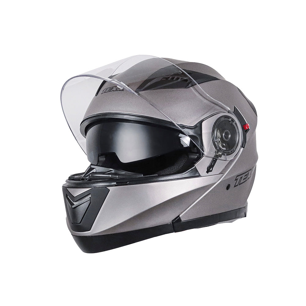 Capacete Texx Escamoteável Gladiator V3 Chumbo Fosco – foto 10