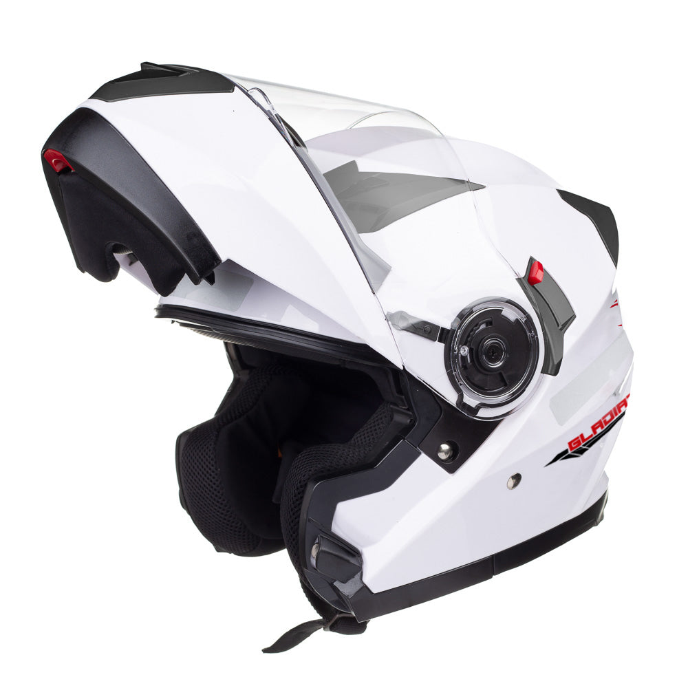 Capacete Texx Escamoteável Gladiator Branco – foto 3