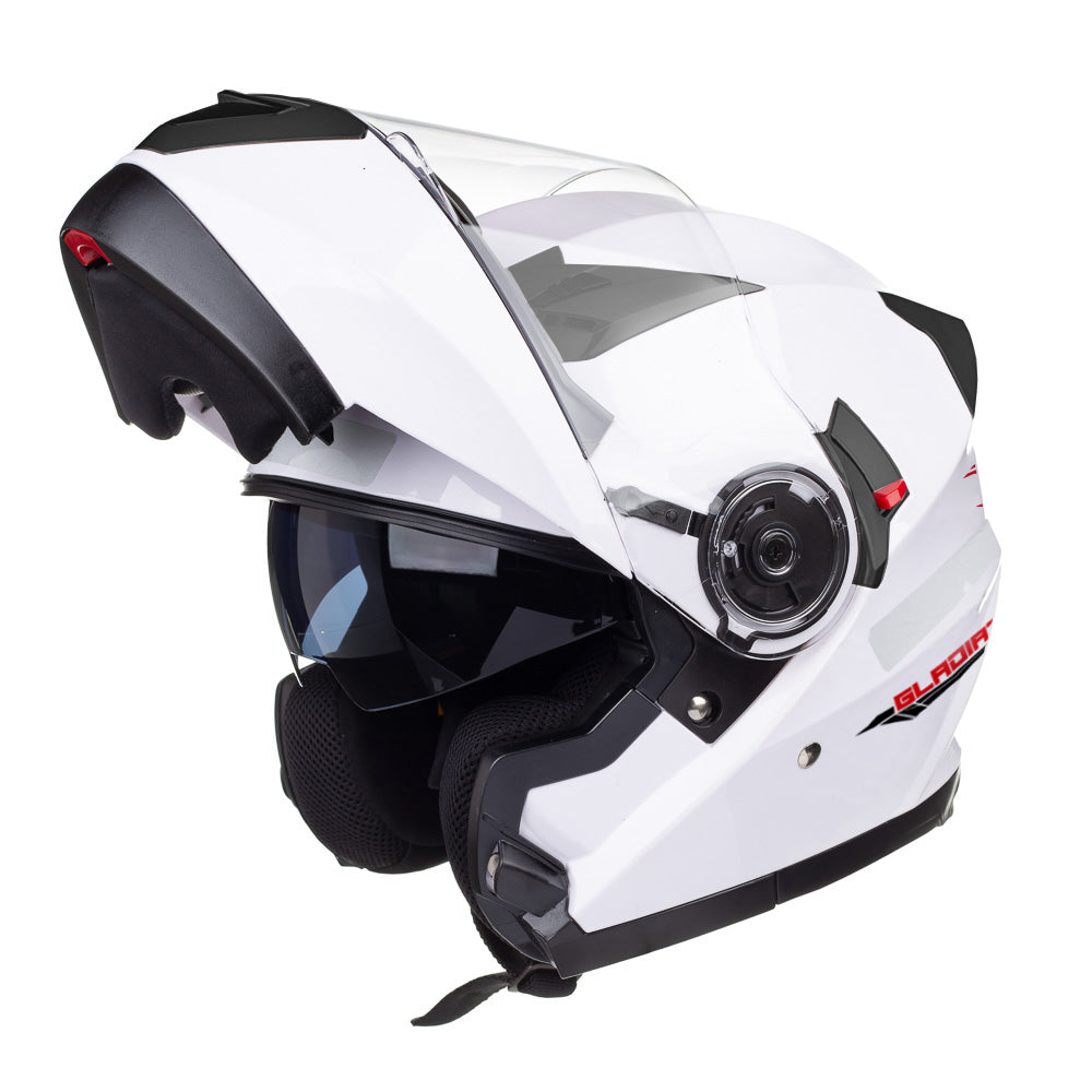 Capacete Texx Escamoteável Gladiator Branco – foto 4