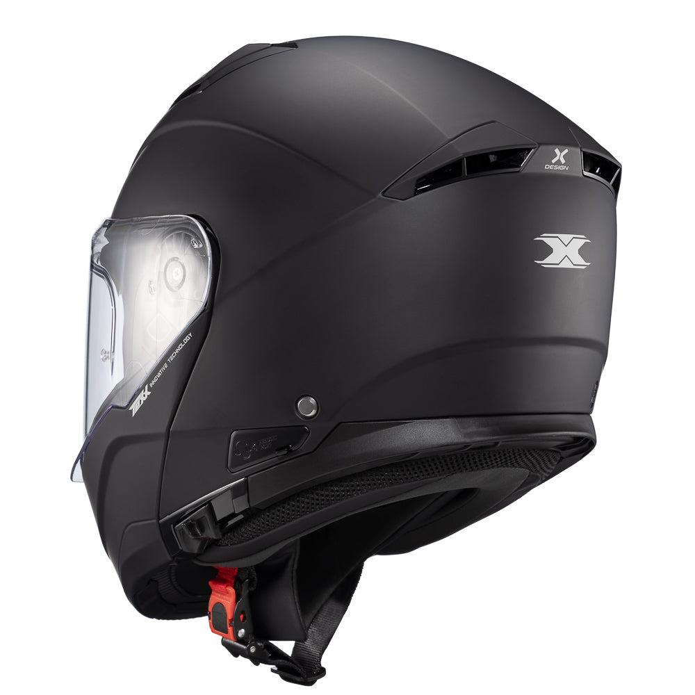 Capacete Texx Escamoteável Kratos Solid Preto Fosco – foto 3
