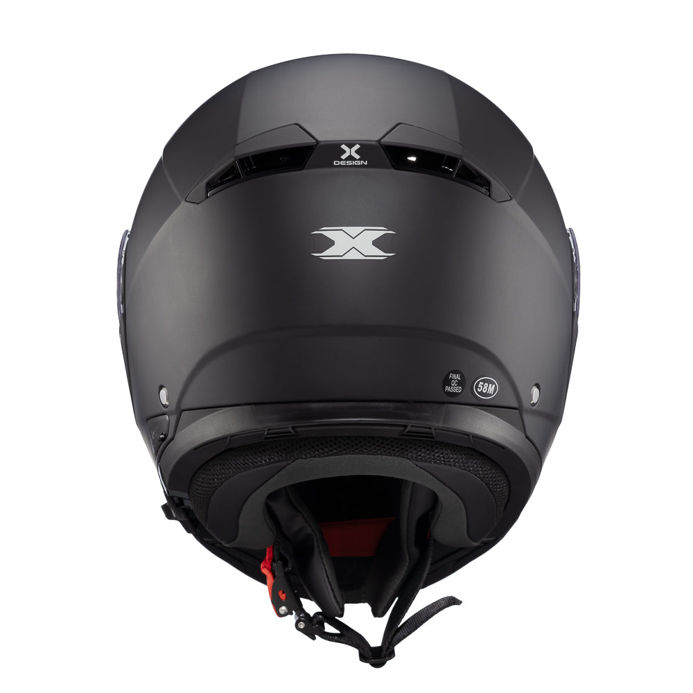Capacete Texx Escamoteável Kratos Solid Preto Fosco – foto 4